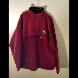 Men’s vintage Sf 49ers fleece pullover sz L